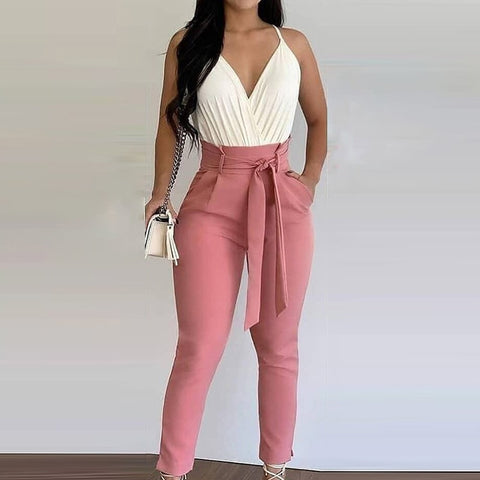 calça cintura alta, rosa chá