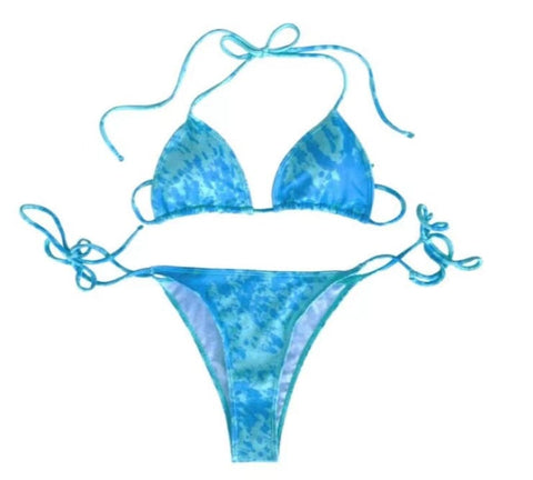 Biquíni Feminino Camaleão Verde Para Azul / Pp