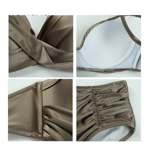 Biquíni Feminino Plus Size Com Brilho