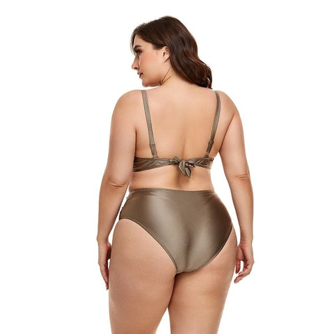 Biquíni Feminino Plus Size Com Brilho