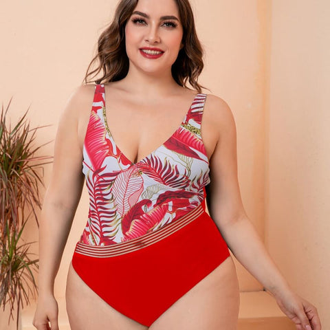 Maiô Feminino Plus Size Amazônia Vermelho / 2Xl