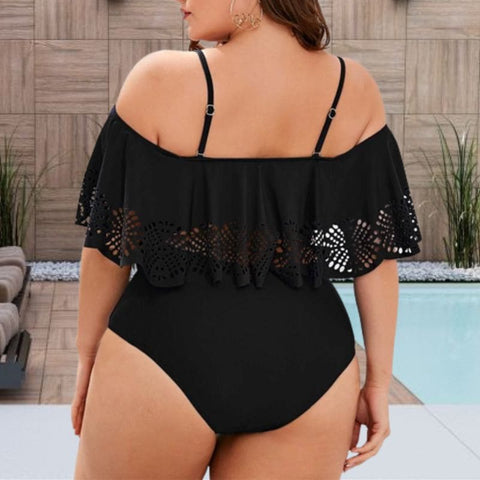 maiô plus size, Ciganinha preto