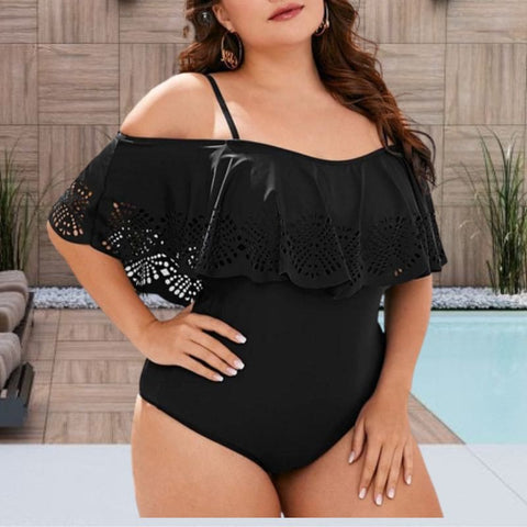 maiô plus size, Ciganinha Preto