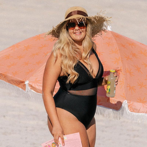 Maiô Feminino Plus Size Com Transparência