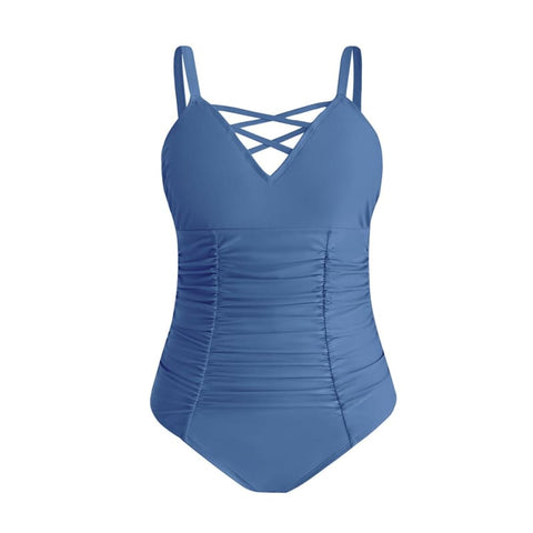 Maio Feminino Pluz Size Azul / G