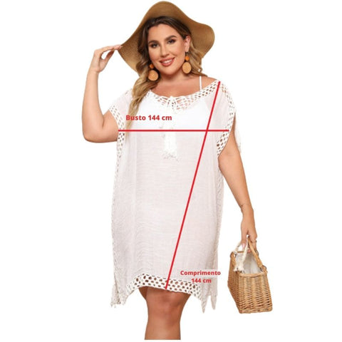 Saída De Praia Feminina Plus Size 01