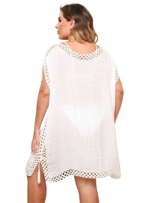 Saída De Praia Feminina Plus Size 01